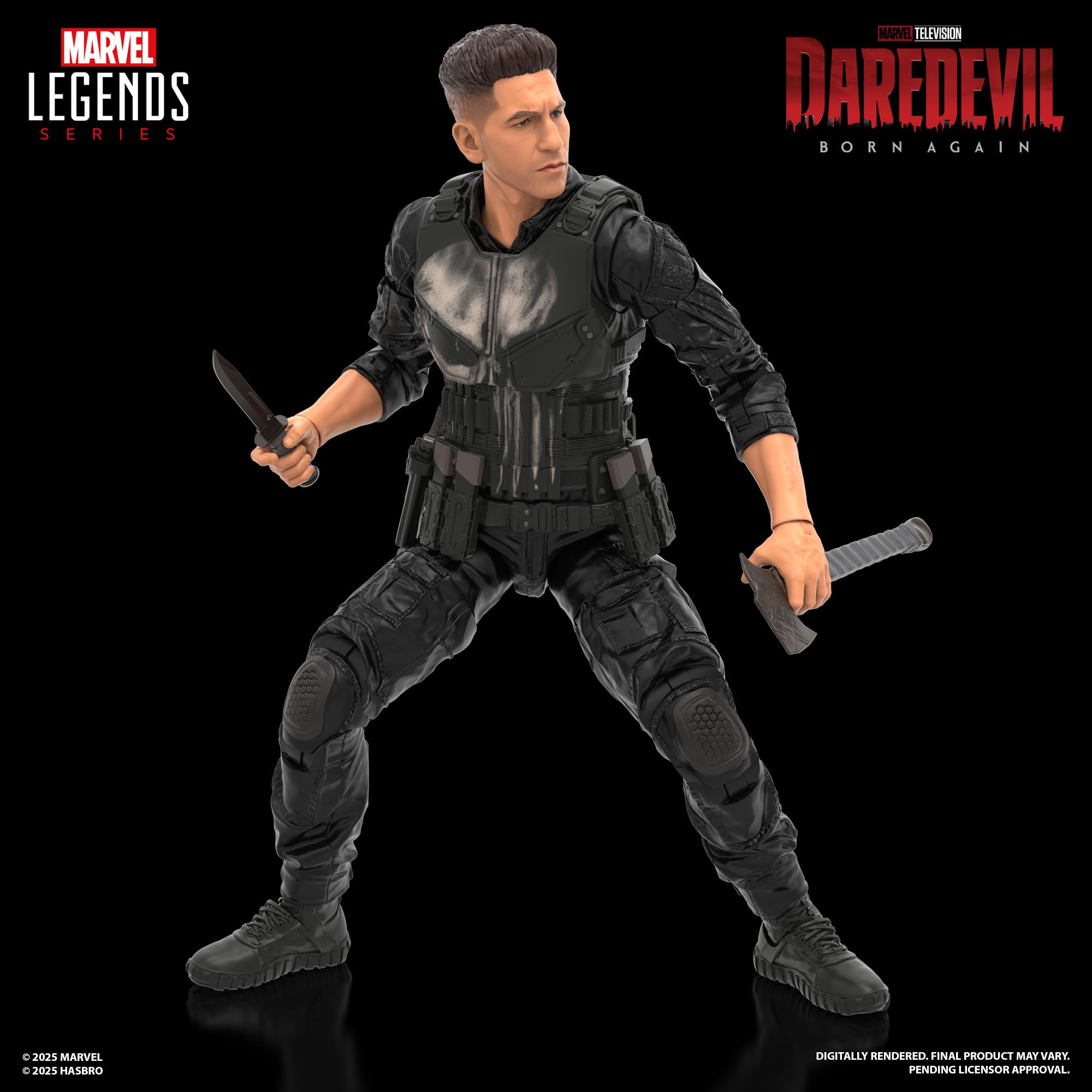 Marvel Legends Series Daredevil: Born Again Punisher Collectible 6-Inch Action Figure - Image 3