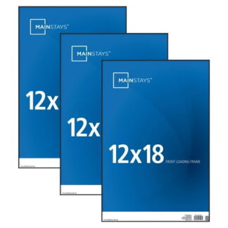 Mainstays – 12x18 Picture Frame – Black Front Loading Wall or Tabletop Photo Frame  Set of 3