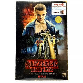 Crew of Stranger Things Box Season 1 DVD & Blu Ray Exclusive VHS Retro Package with Poster + Puzzle Netflix Series 2 ite