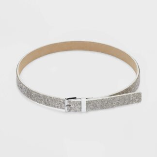 Women's Rhinestone Belt - Wild Fable™ White S