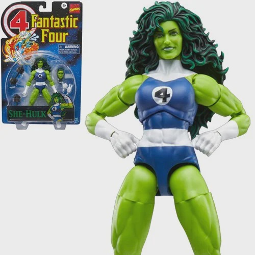 Fantastic Four Retro Marvel Legends She-Hulk 6" Action Figure