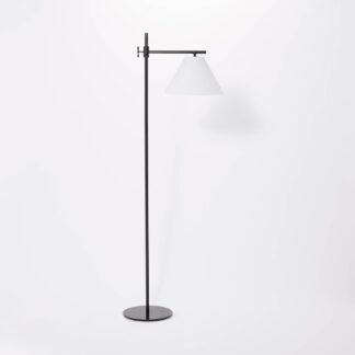 Downbridge Metal Floor Lamp (Includes LED Light Bulb) Black - Threshold designed with Studio McGee