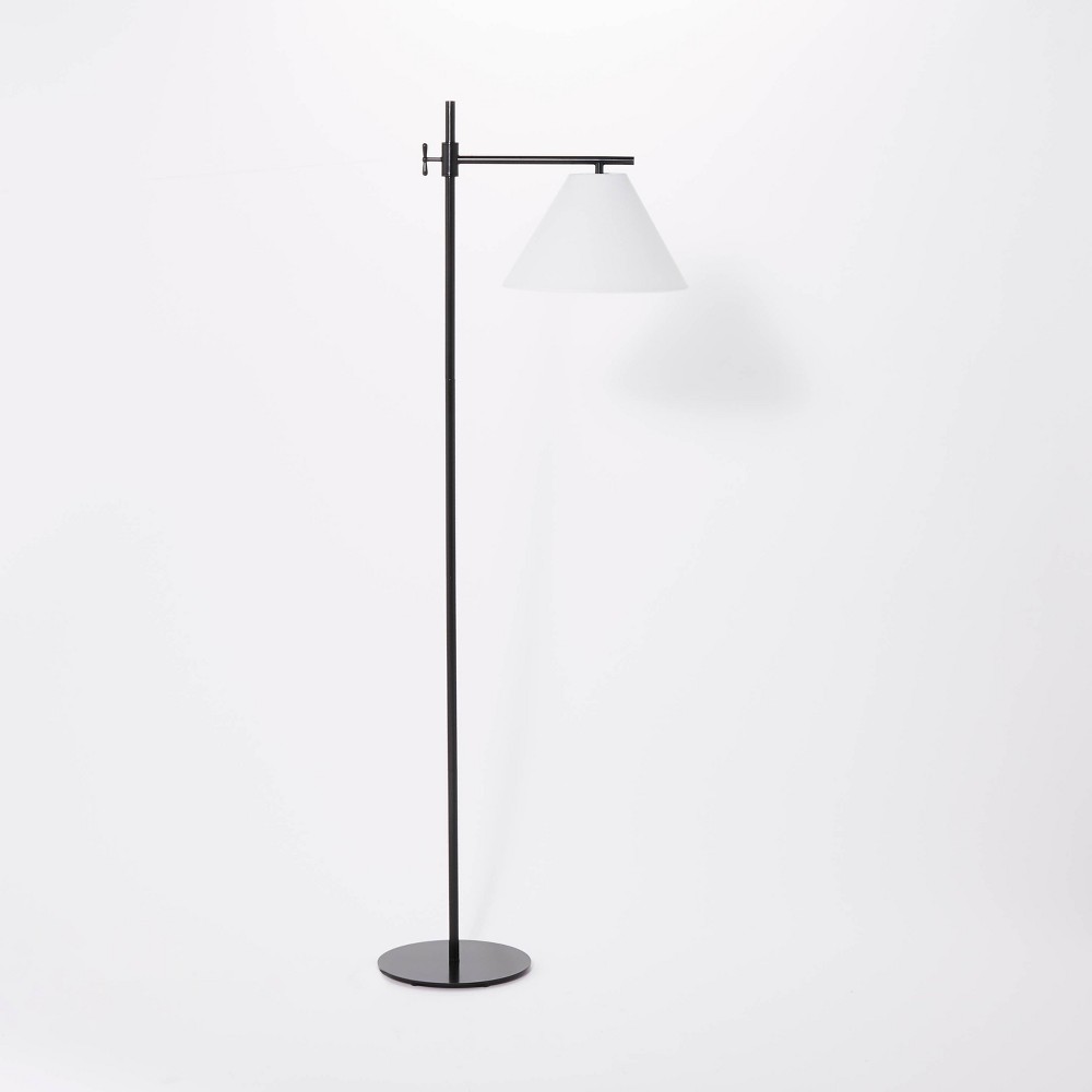 Downbridge Metal Floor Lamp (Includes LED Light Bulb) Black - Threshold designed with Studio McGee