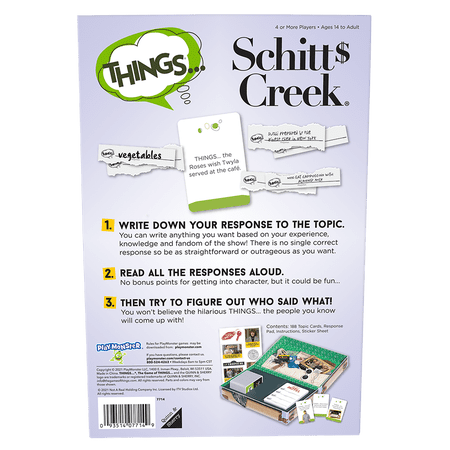 PlayMonster THINGS... Game - Schitt's Creek Edition