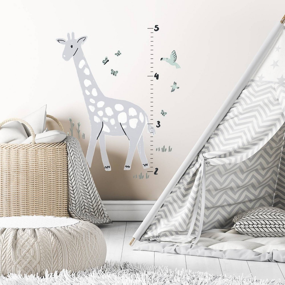 Peel and Stick Wall Decal Growth Chart - Giraffe - Cloud Island™: Animals Pattern, Peelable, Smooth Finish