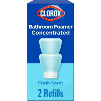 Clorox Bathroom Foamer Refills Bleach-Free Cleaner  Fresh Scent  1.13 fl oz  2 Pack