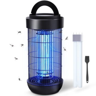 KLOUDIC Waterproof 4000V Mosquito Killer Electronic Insect Fly Trap Bug Zapper for Outdoor and Indoor Flies Mosquitoes and Gnats