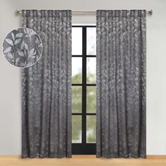 Superior Leaves Blackout Curtain Set