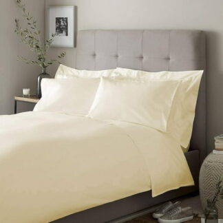Lussona Exclusive 1000 Thread Count 100% Egyptian Cotton Sheets  Breathable Bedding for King Bed Sheets & Pillowcases  21  Inches Deep Pockets (Ivory)