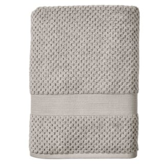 Better Homes & Gardens Signature Soft Cotton Popcorn Textured Hand Towel, Grey Flannel