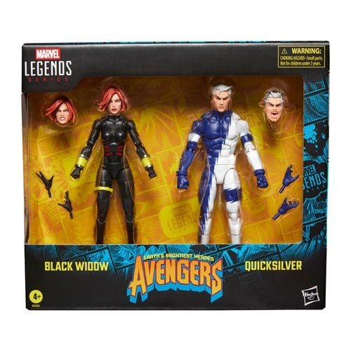 Avengers Marvel Legends Series Black Widow and Quicksilver 6-Inch Action Figures 2-Pack - Image 13