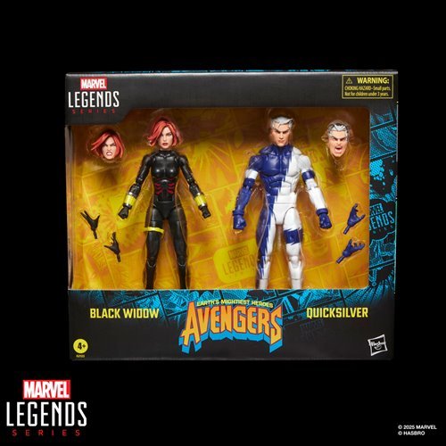 Avengers Marvel Legends Series Black Widow and Quicksilver 6-Inch Action Figures 2-Pack - Image 14