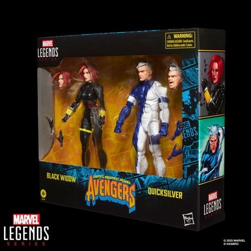 Avengers Marvel Legends Series Black Widow and Quicksilver 6-Inch Action Figures 2-Pack - Image 15