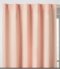 ONE PILLOWFORT Blackout Panel PEACH twill CURTAIN