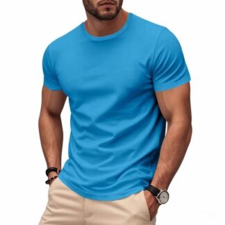 Men’s Solid Color Quick-Dry Crewneck T-Shirt (UPC 29287)