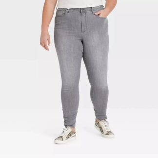 Women's Plus Size Skinny Jeans - Universal Thread Gray Wash 20W