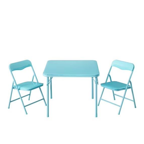 LITTLE NEST KIDS BLUE 3 PIECE TABLE AND CHAIR SET