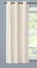Eclipse Windsor Light Blocking Curtain Panel  Cream  42x63 - 100% Polyester