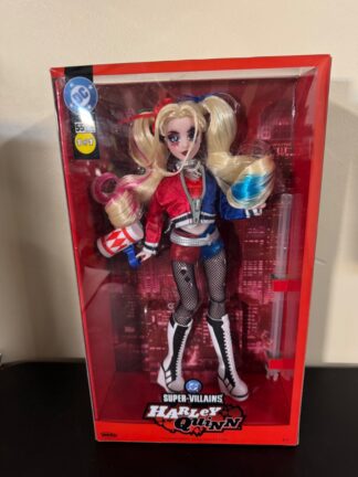 Jakks Pacific DC Comics Super-Villains Harley Quinn Doll New Sealed