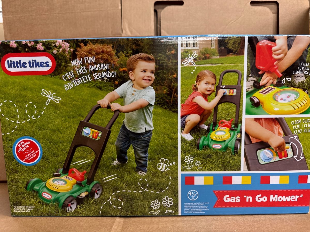 Little Tikes Gas n Go Mower Toy For Ages 3+ Green Interactive - Image 2