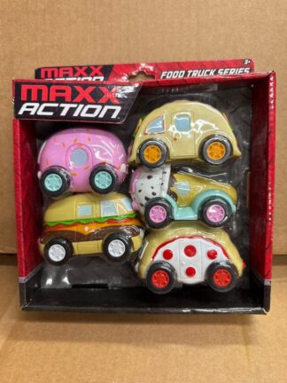 Maxx Action 5-Pack Micro Food Truck Vehicle Set, Multi