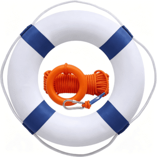 GJX 20 Inch / 50Cm Pool Safety Life Preserver Throw Ring Buoy- Swim Foam Rings for Swimming Pool Wall Decoration with 98