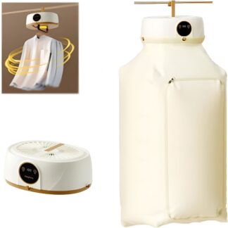 CURYMAY Portable Garment Steamer, Hands-Free Automatic Ironing Machine for Travel and Apartments, Wireless Clothes Dryer for Indoor and Outdoor Use
