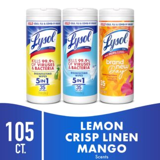 Lysol Disinfecting Wipes, All Purpose Cleaner, Multi Surface Antibacterial Cleaning Wipes, Cleaning Supplies