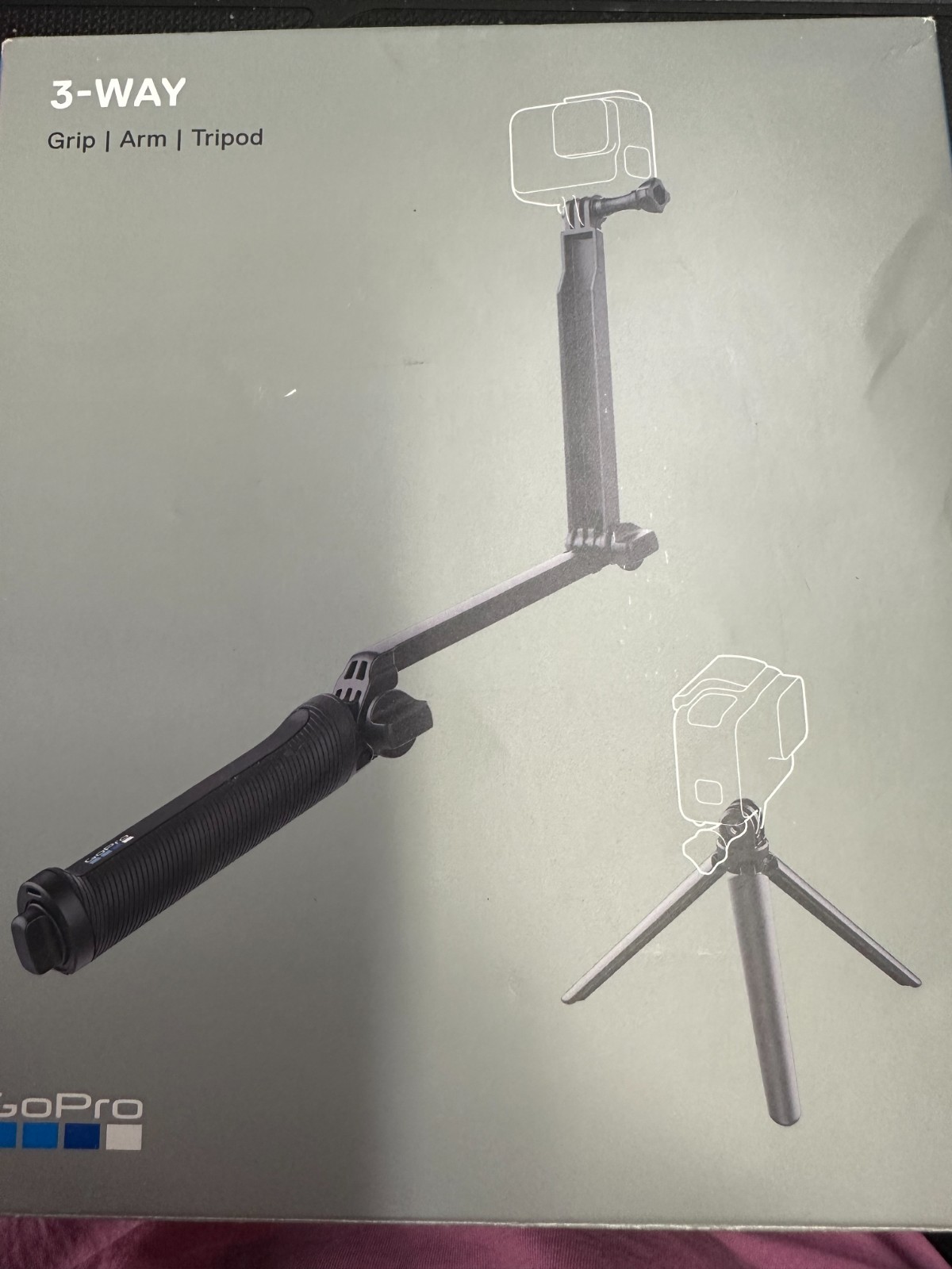 GoPro 3 Way Grip Tripod Extension Arm Foldable for ALL HERO Cameras & MAX - NEW