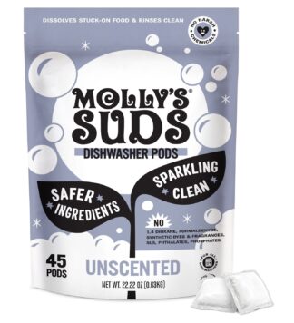 Molly's Suds Dishwasher Pods, Dishwasher Detergent (UPC 01069)