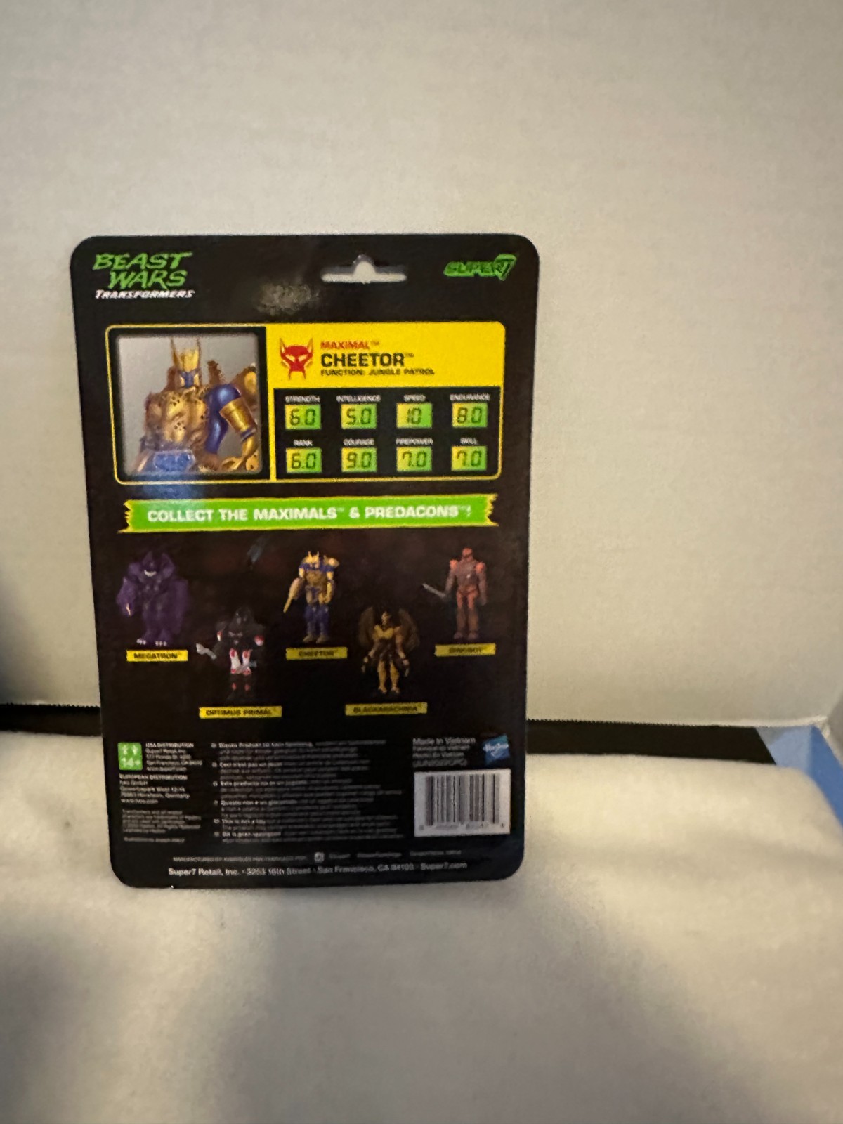 Cheetor Beast Wars Transformers Super7 Reaction Figure - Image 2