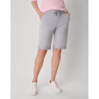 Hanes Women s French Terry Bermuda Shorts  11  Light Steel 2XL