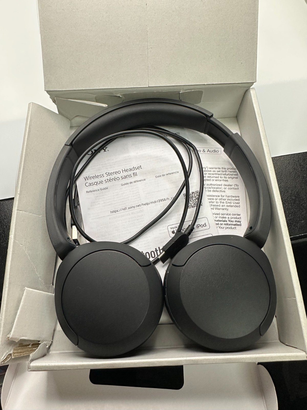 SONY WH-CH520/B Wireless Headphones Bluetooth with Microphone -Black - Image 2