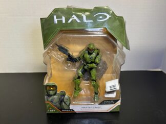 Halo Master Chief Action Figure with Assault Rifle Box Damage