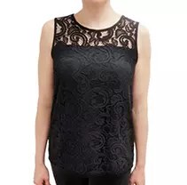 Black M Adrianna Lace Tank