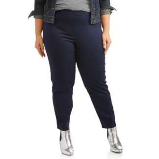 Just My Size Women s Plus Size Pull on Stretch Woven Pants  Also in Petite