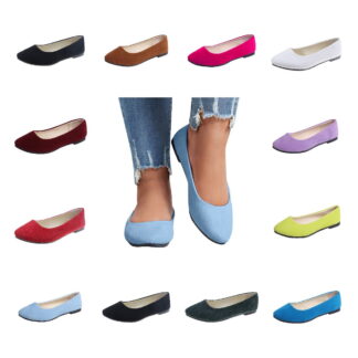 HTNBO Flat Shoes for Women Comfortable Dressy Casual Pointy Toe Flats On Work Office Ballet Flats
