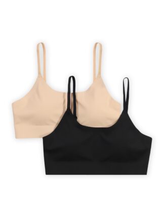 Wonder Nation Girls Invisible Scoop Neck Bra, 2-pack, Sizes (XS-XXL)