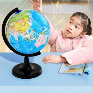 Rotating Earth Globe for Klds Learning - 6.3 Inch Educational World Globe Model with Removable Stand