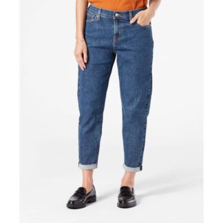 DENIZEN® from Levi's® Women's Mid-Rise Cropped Boyfriend Jeans - Splish Splash Stonewash 12