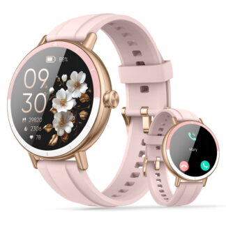 Smart Watch for Women, 1.27" HD Touchscreen Fitness Tracker with Bluetooth Calls, 100+ Sport Modes, IP68