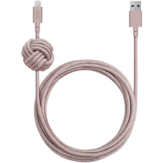 Native Union 10' Apple Lightning To Usb Charging Night Cable - Rose