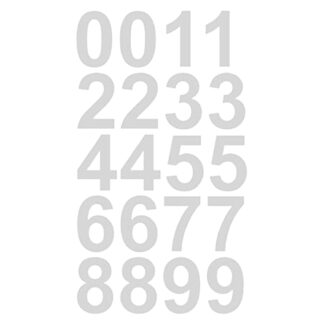 Clearance! Hmlai 0-9 Digital Reflective Stickers 2 Inches White, 1Pc White Reflective Mailbox Numbers Stickers for Outsi