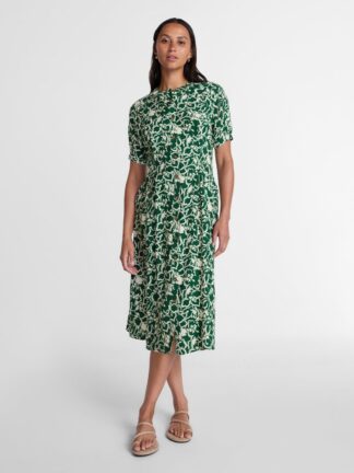 Time and Tru Women's Pleated Midi Shirtdress, Sizes XS-XXXL