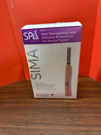 Spa Sciences Sima Sonic Dermaplaning Tool Exfoliation Hair Removal 13 Tips Pink