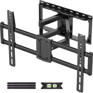USX MOUNT Full Motion TV Wall Mount for 47-92 inch TVs Swivels Tilts Extension Rotation Holds up to 132lbs Max VESA 600x400mm, Fit 16" Wood Stud