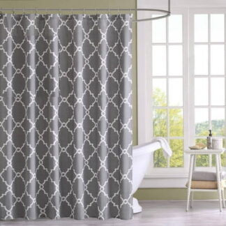 Home Essence Sereno Fretwork Shower Curtain