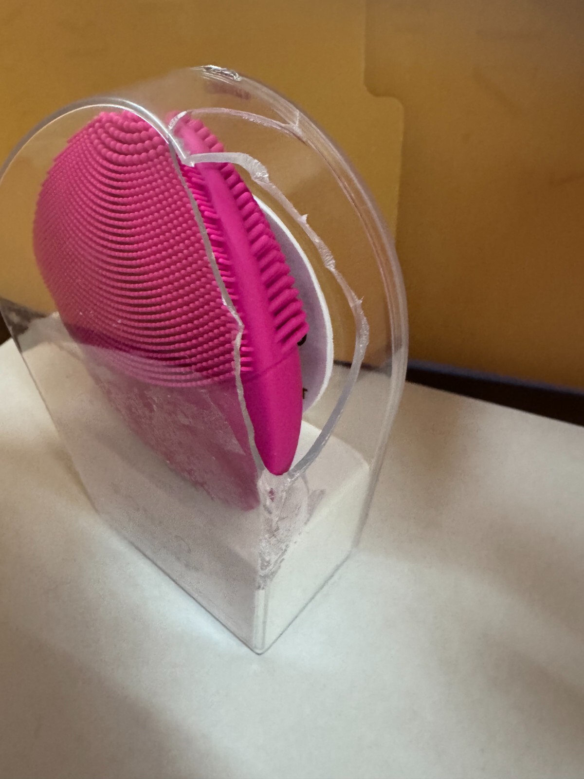Foreo Luna Mini 2 T-Sonic Facial Cleansing Device Fuchsia NEW DAMAGED CASE - Image 2