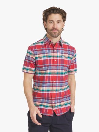 Chaps Peached Oxford Short Sleeve Woven Shirt, Sizes S-2XL.