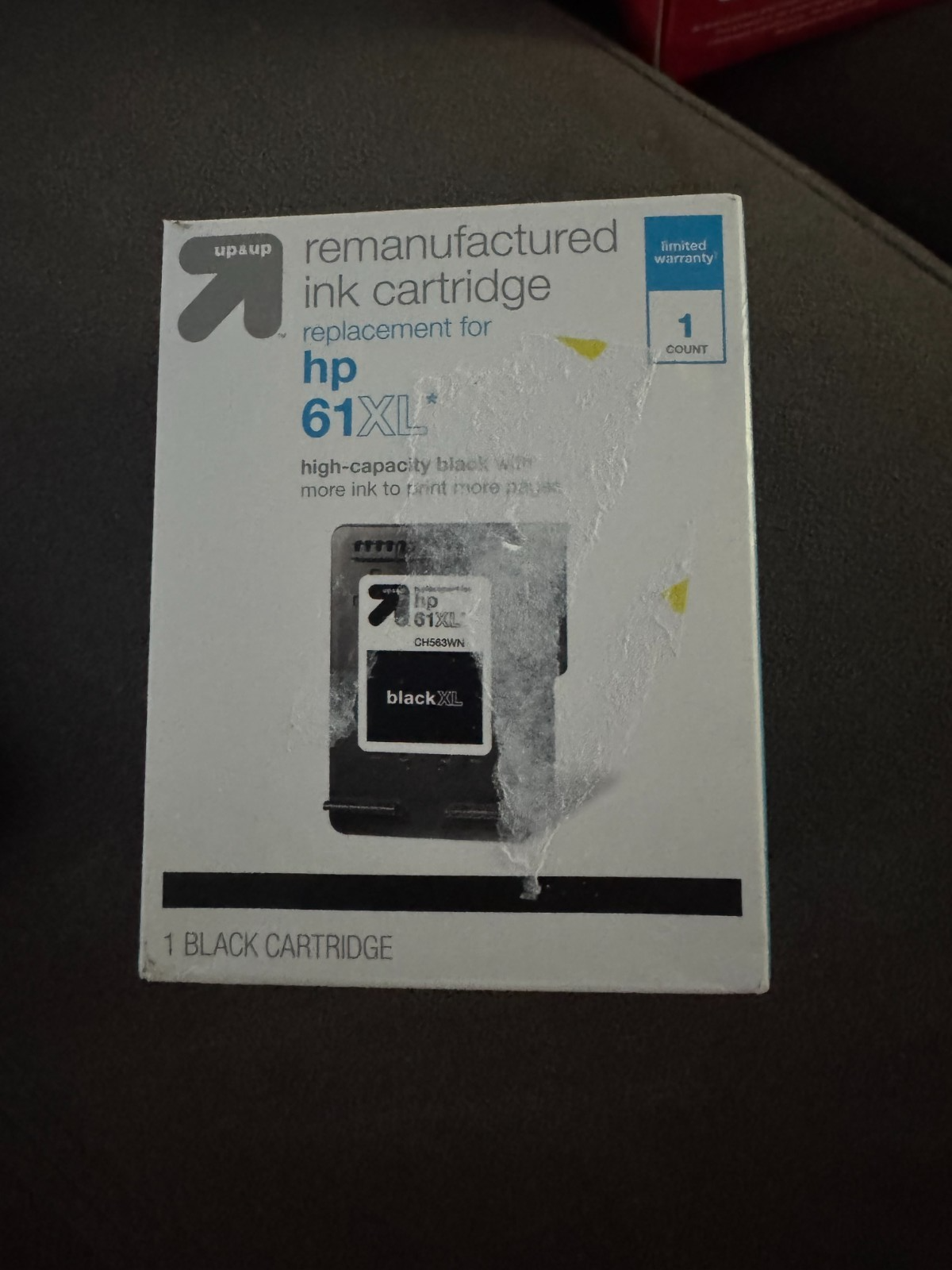 61XL Fits HP 61XL Black Ink Cartridge HP 61 HP ENVY 4500 4501 4502 4504